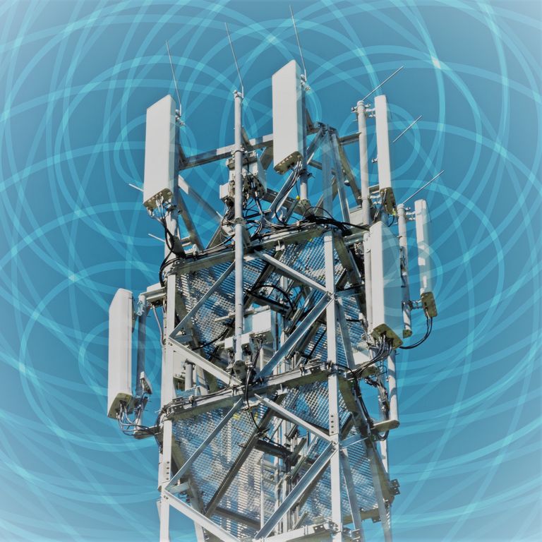 Banner Sendemast & Strahlung