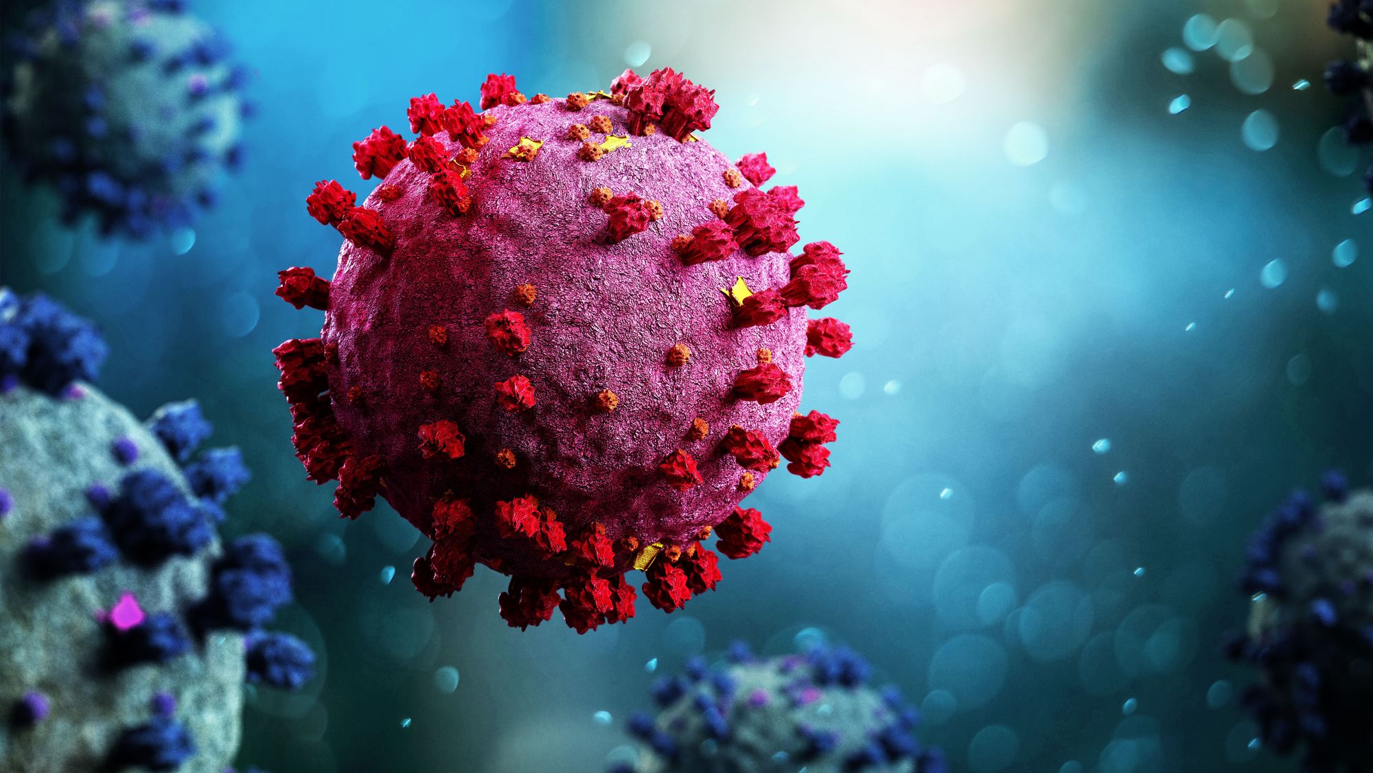 Coronavirus Covid-19 background - 3d rendering