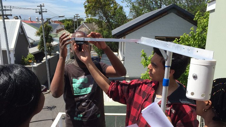 Exposure measurement in South Africa (Photo: Swiss TPH)