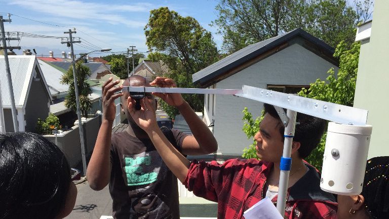 Exposure measurements in South African town (Photo: Swiss TPH)