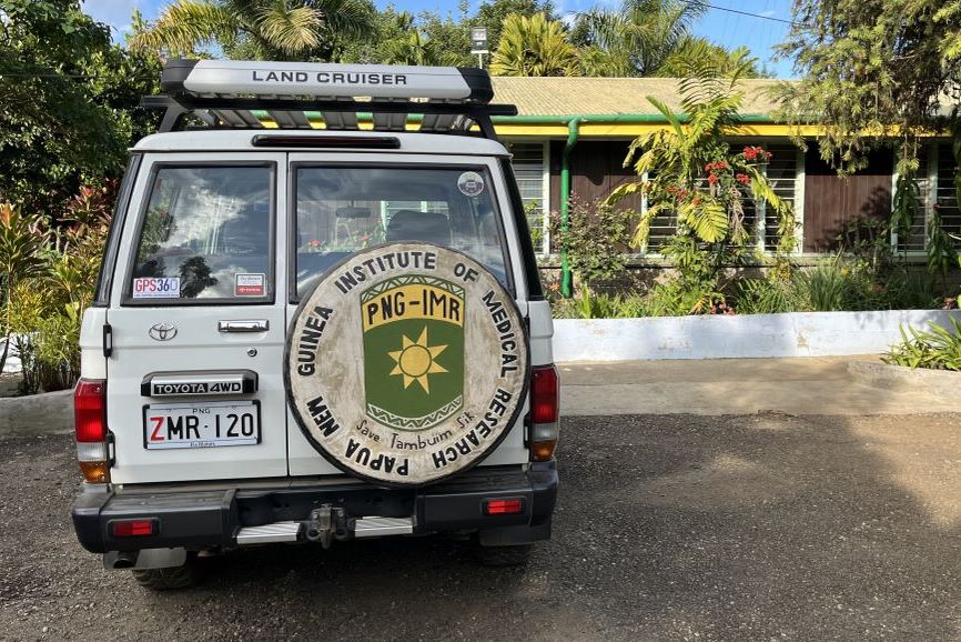 Survey team in Papua New Guinea