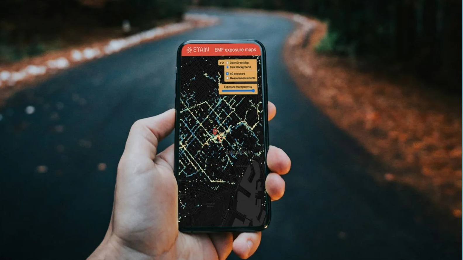 ETAIN EMF exposure map (Photo: ETAIN)
