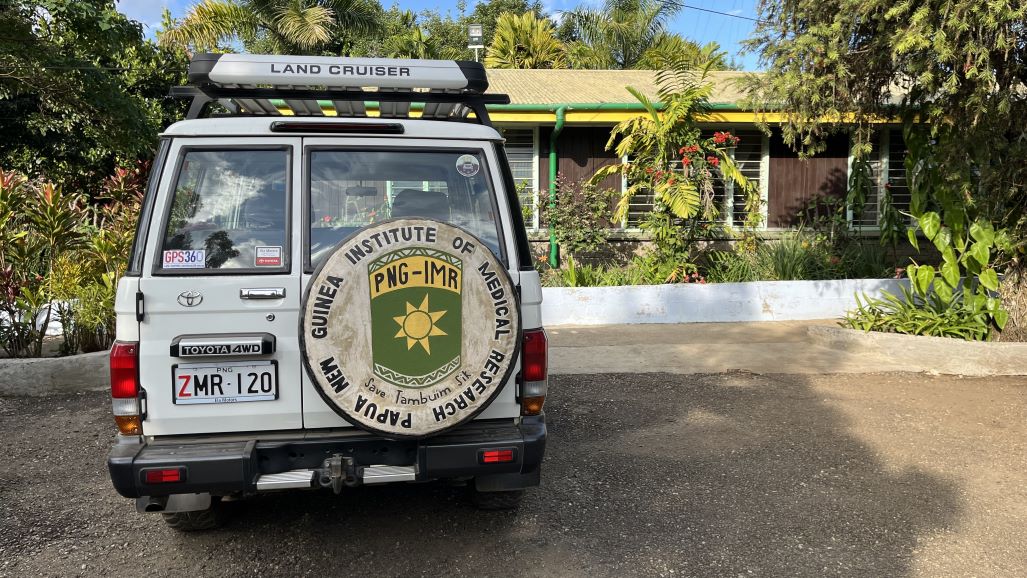 Survey team in Papua New Guinea