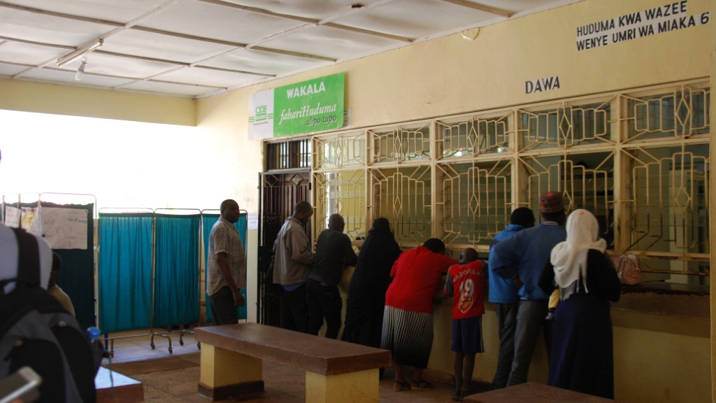 People in line to get their prescriptions, Morogoro, Tanzania