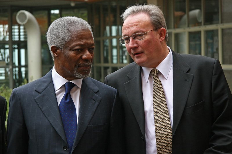 Marcel Tanner with Kofi Annan in 2008 (Photo: J. Pelikan) Marcel Tanner with Kofi Annan in 2008 (Photo: J. Pelikan)