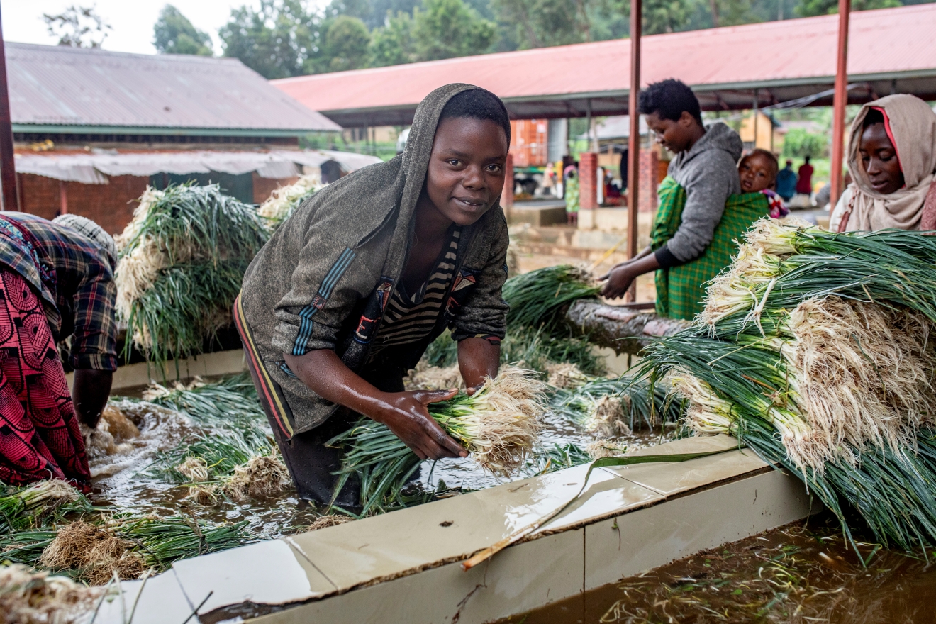 Washing station at Bazirete market (Photo: Alice Kayibanda/Swiss TPH/Fairpicture)