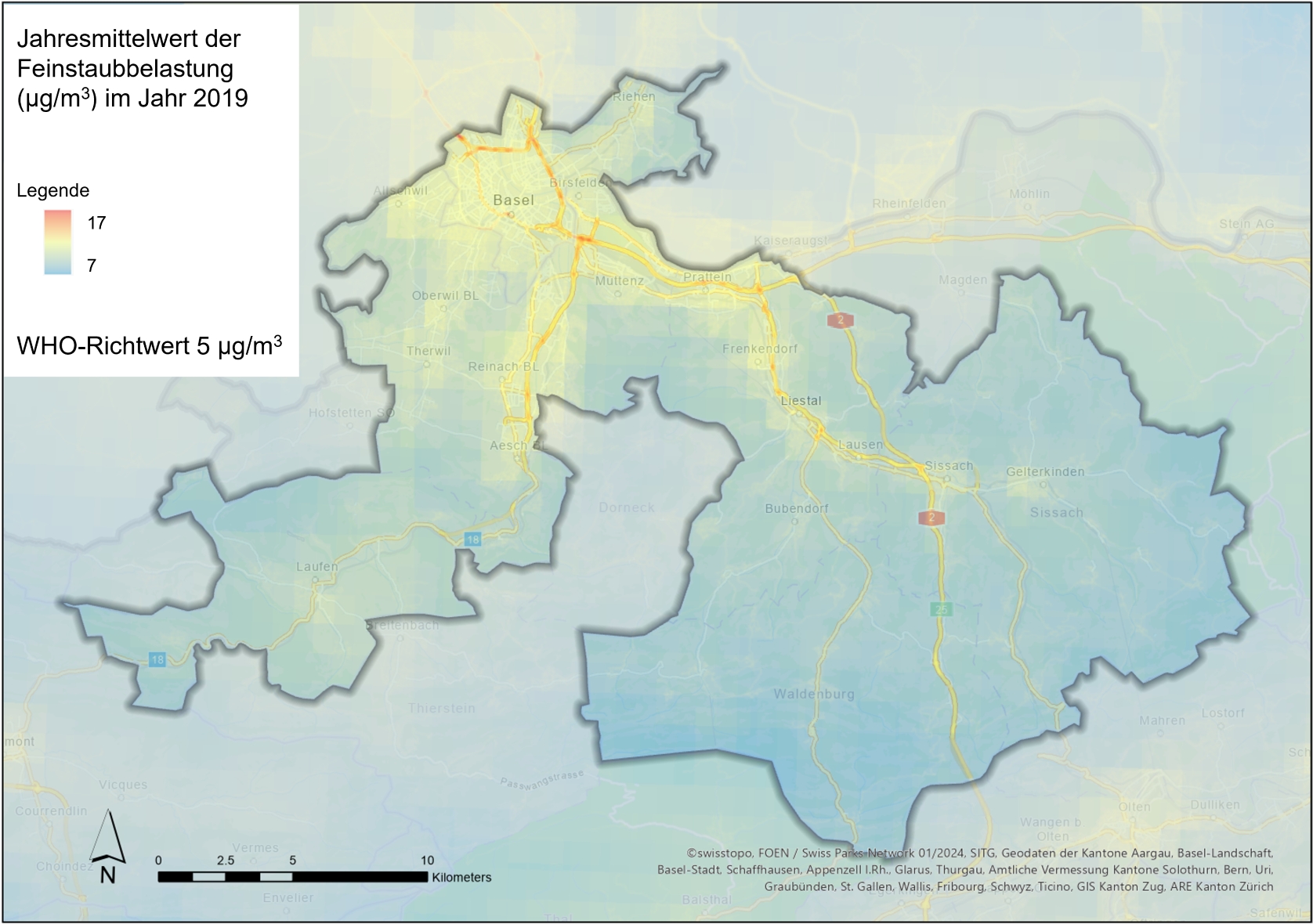 Feinstaubbelastung in der Luft